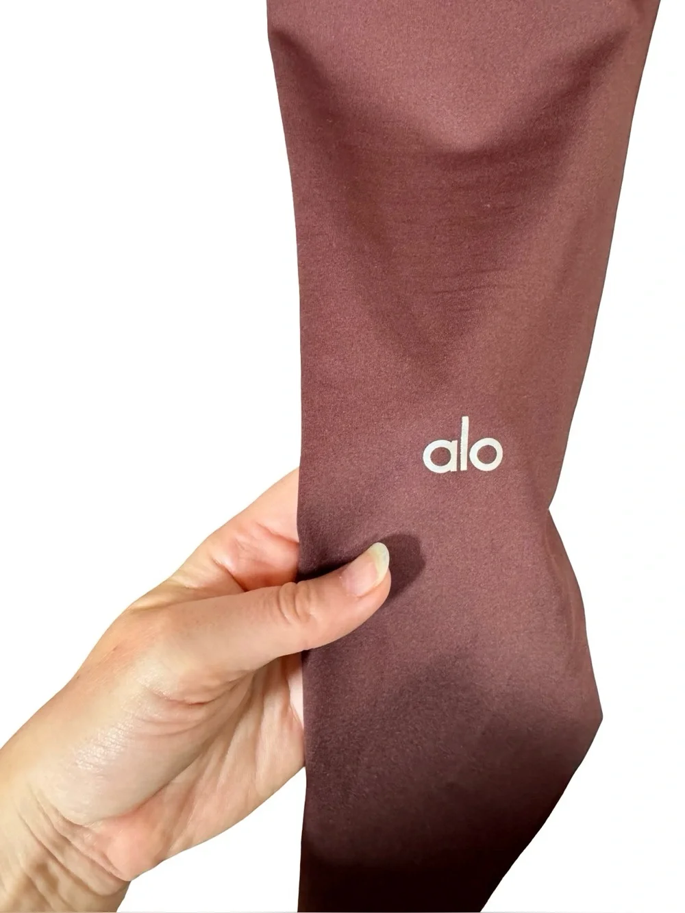 ALO Airlift 7/8 High-Waist Legging in Cherry Cola
